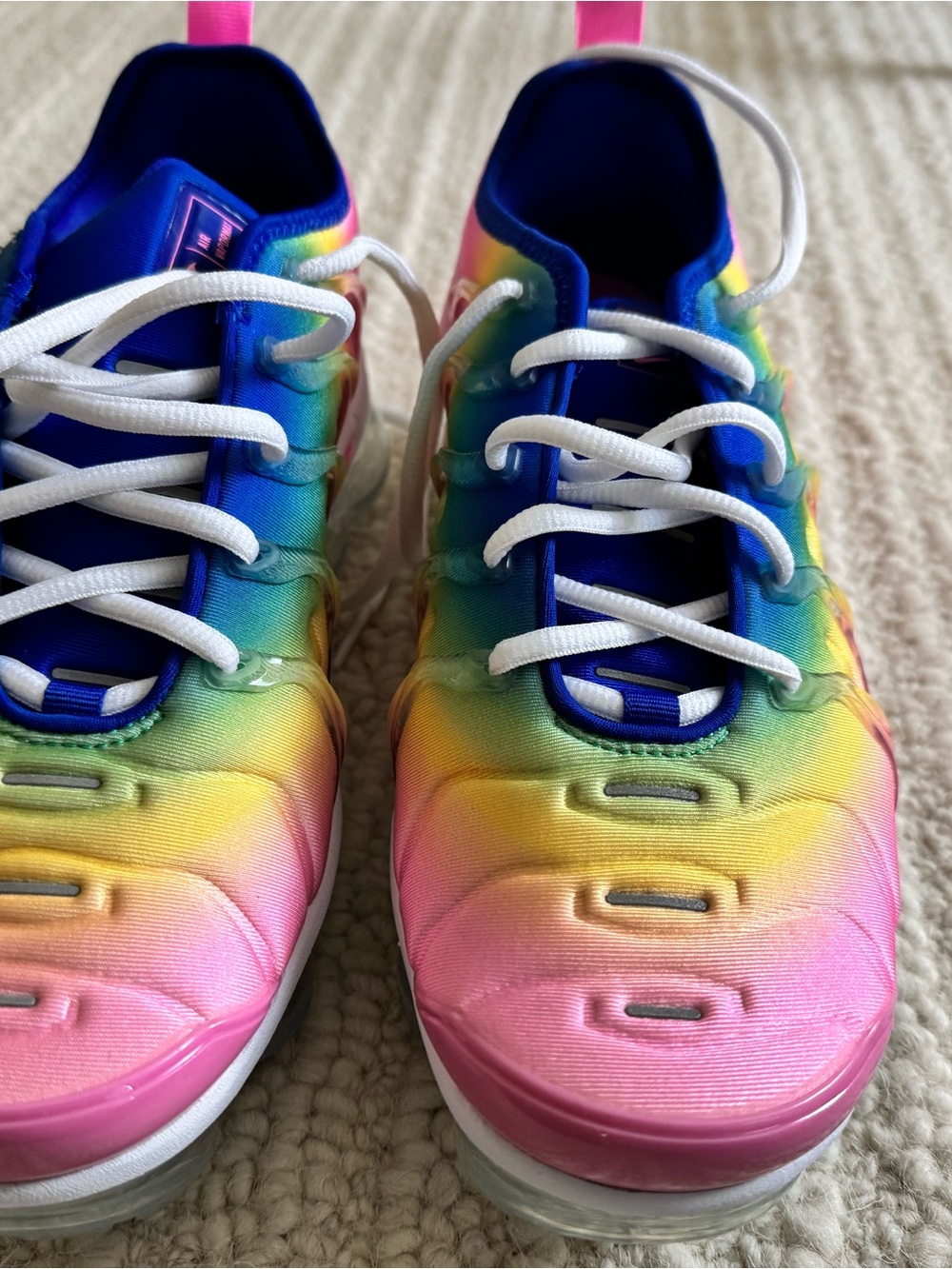 Nike Kids Rainbow Gradient Sneakers - Pink/Blue/Yellow/Green
